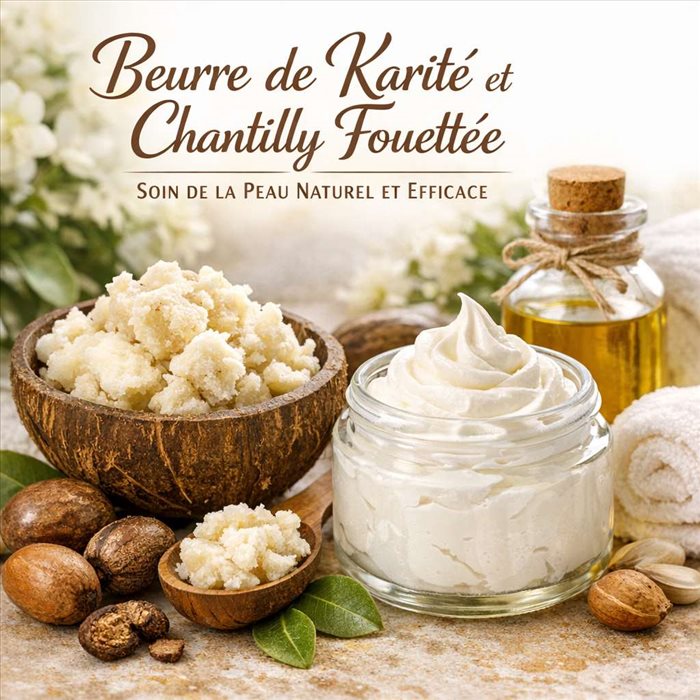 Beurre de Karité et Chantilly Fouettée : Soin de la Peau Naturel et Efficace