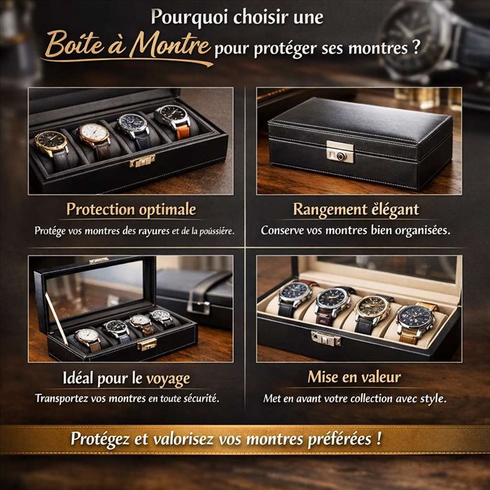 Pourquoi choisir une boîte à montre pour protéger ses montres ?
