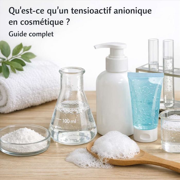 Tensioactif anionique en cosmétique : définition et usages