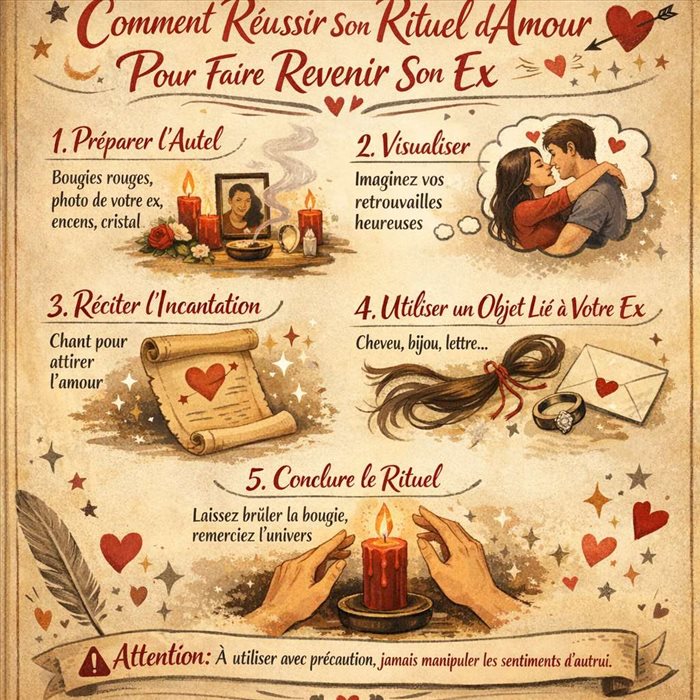 Comment réussir son rituel d'amour pour faire revenir son ex