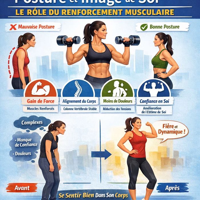 Posture et image de soi : le rôle du renforcement musculaire