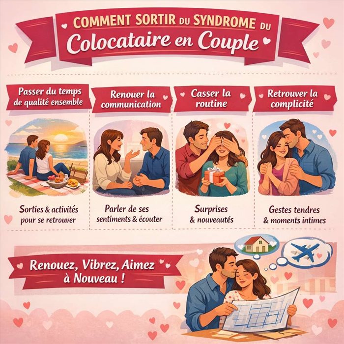 Comment sortir du syndrome du colocataire en couple ?