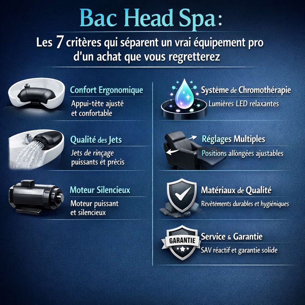 Bac head spa : 7 critères à vérifier avant d'acheter