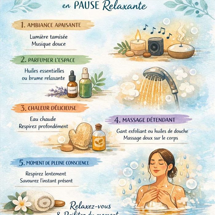 Rituel bien-être : transformer sa douche en pause relaxante