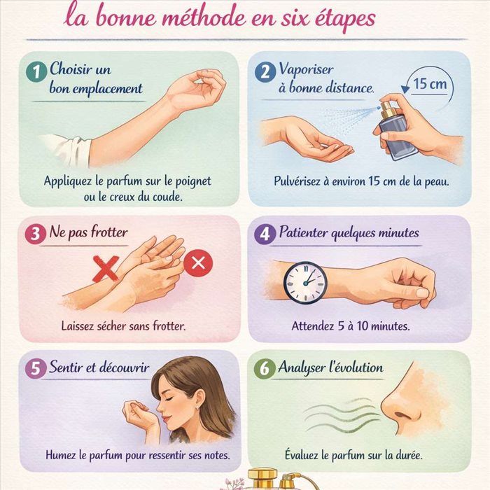 Comment tester un parfum sur la peau : la bonne méthode en six étapes