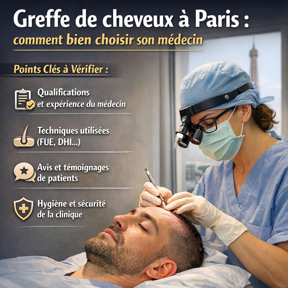 Greffe de cheveux à Paris : comment bien choisir son médecin